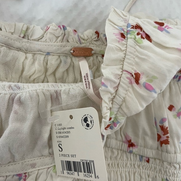 Free People Kaia Floral Smocked Tie Front Camisole - Picture 7 of 10